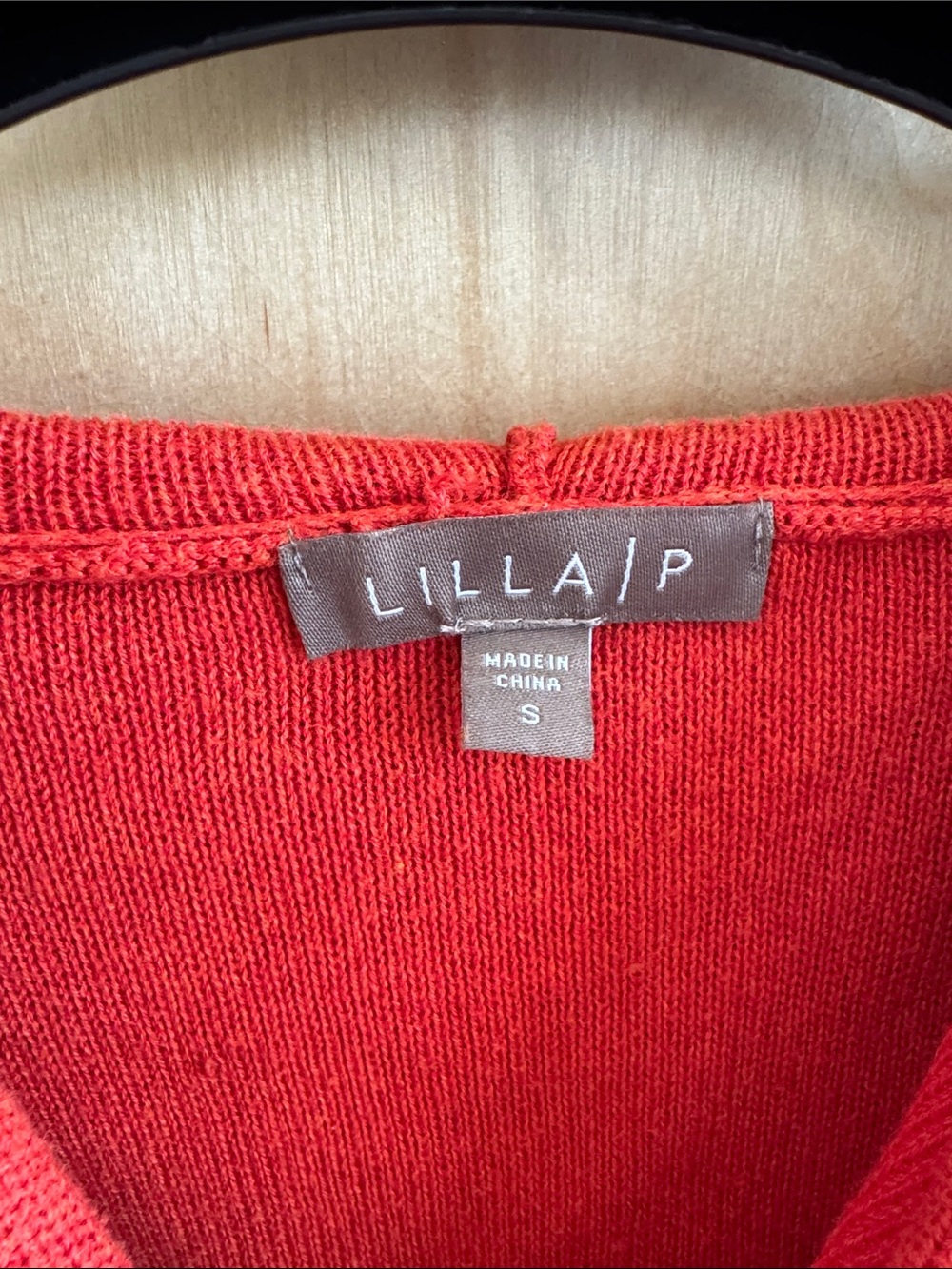 Lilla P Red V-Neck Pullover Sweater View 2